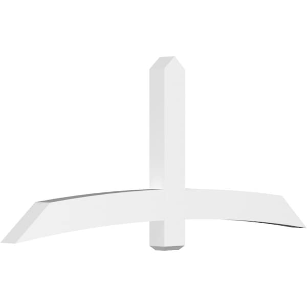 Ekena Millwork Bellingham Architectural Grade PVC Gable Bracket, 84"W x 35"H x 4"D x 6"F, 10/12 Pitch GBP084X35X0406BEL00 - main